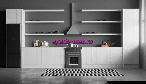 Кухня Лили с полками