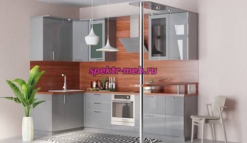 Кухня с барной стойкой Хлоя-3