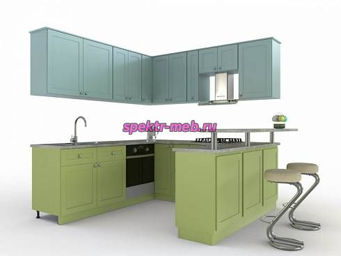 Кухня с барной стойкой Каприз-2