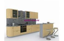 Кухня со стойкой Фероза