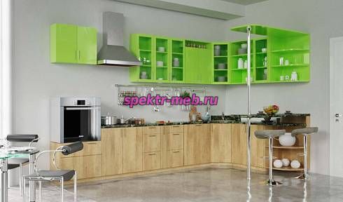 Кухонный гарнитур с барной стойкой К7