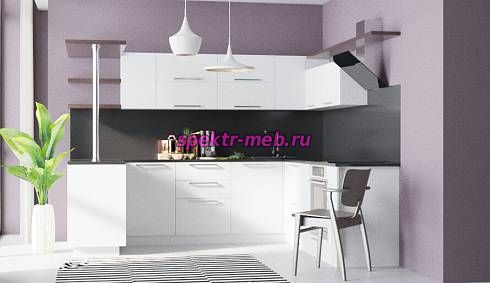 Кухня с барной стойкой Квадро