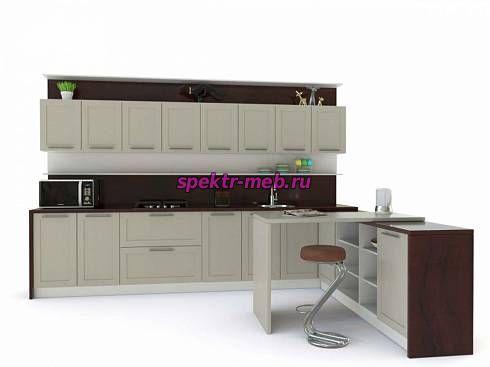 Кухня со стойкой Терри