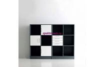 Офисный комплект шкафа со стеллажом ШДК8