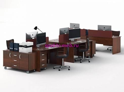 Бенч-система на 6 рабочих мест Адванс 2