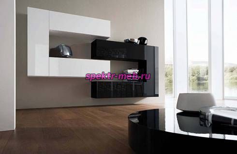 Стенка черно-белая Твин