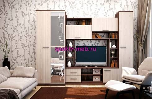 Кликните для увеличения изображения Стенка для гостиной Флора-2