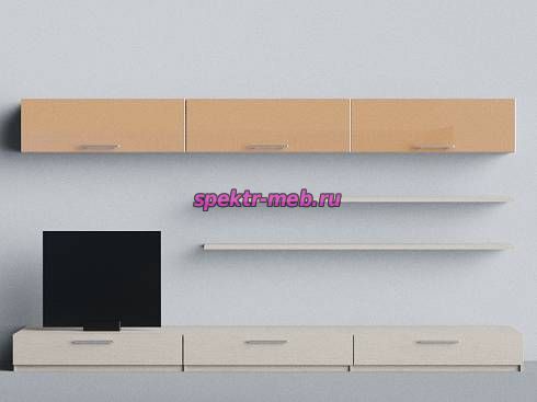 Стенка ГАММА МДФ глянец