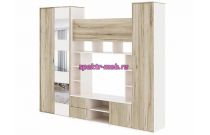 Стенка для гостиной Тренто 1 с зеркалом