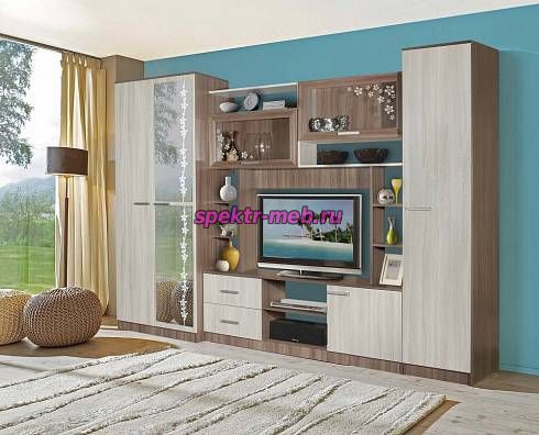 Стенка для гостиной комнаты Мадрид-1
