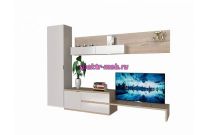 Гостиная Верона белый глянец