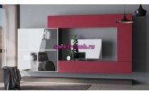 Стенка Forma-2 черно-красная