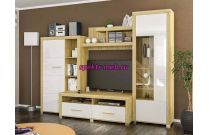 Стенка Неон 1 белый глянец