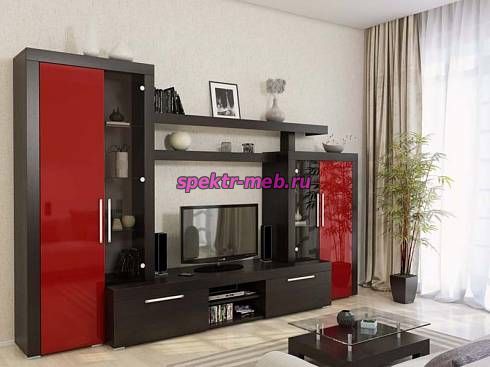 Стенка для гостиной Тоскана МДФ глянец