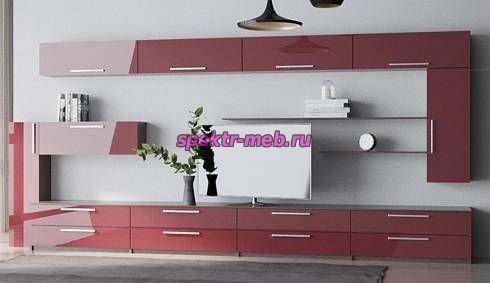 Стенка глянцевая Forma Red