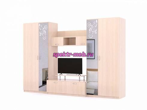 Стенка в гостиную Мирроу 6