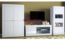 Гостиная Венеция глянец белый