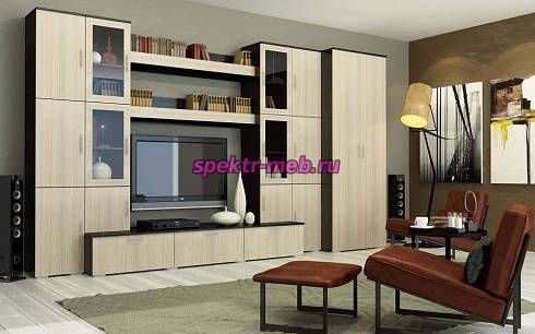 Стенка для гостиной Бордо со шкафом