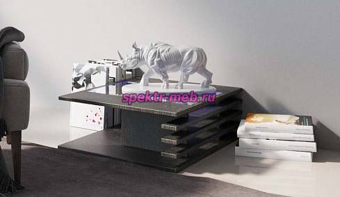 Стол журнальный с подсветкой Лилия 32