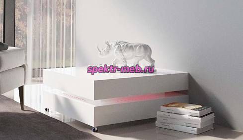 Стол журнальный с подсветкой Лилия 33