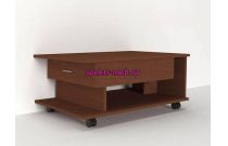Стол журнальный на колесиках №1 с выдвижным ящиком