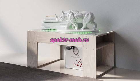 Стол журнальный с подсветкой Лилия 31