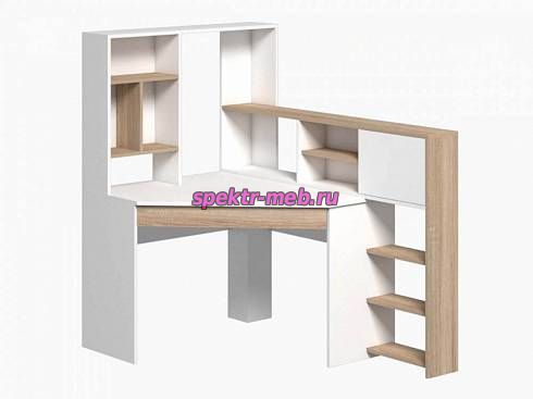 Компьютерный угловой стол Викинг-13-1 с полками