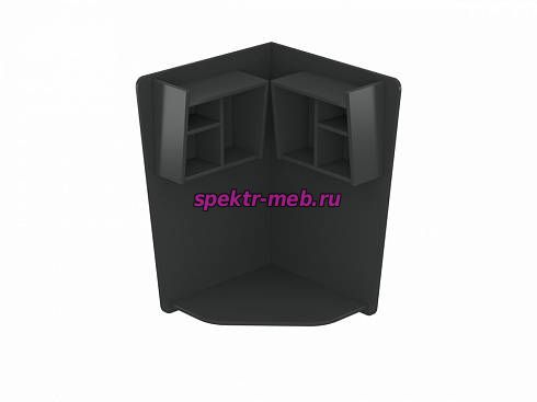 Кликните для увеличения изображения Угловой навесной компьютерный стол Black