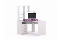 Угловой компьютерный стол с надстройкой Валерия