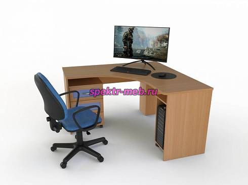 Стол компьютерный с тумбой Донна