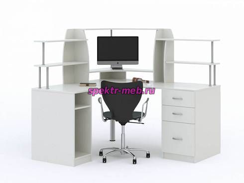 Стол угловой компьютерный Myau СУ-11 с надстройкой