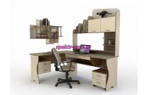Компьютерный угловой стол Риал с тумбой