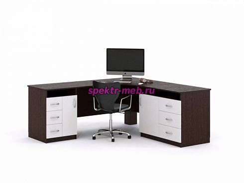 Компьютерный угловой стол с тумбой Валли 6