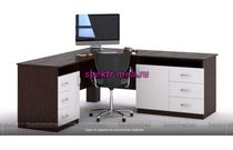 Компьютерный угловой стол с тумбой Валли 6