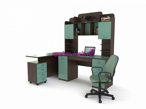 Компьютерный угловой стол Римини-1 с тумбой