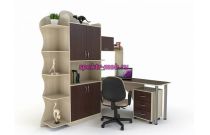 Компьютерный угловой стол Пресли СК - 11 с шкафчиками