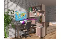Угловой письменный стол с полками Роберт-12