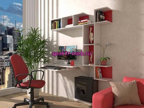 Стол письменный навесной Призма 8