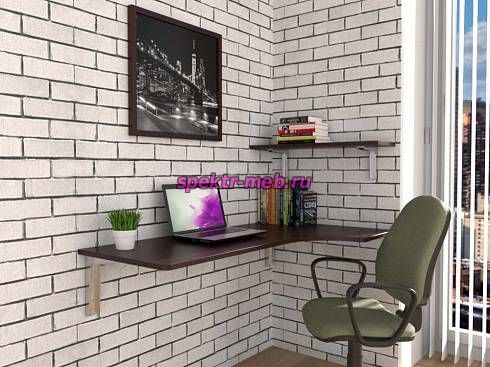 Навесной письменный угловой стол Прима 27