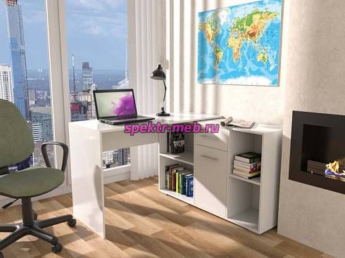 Угловой письменный стол с ящиками Компакт