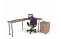 Рабочий стол с тумбой Муа-2