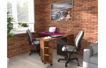 Угловой письменный стол для двоих Пилот 68