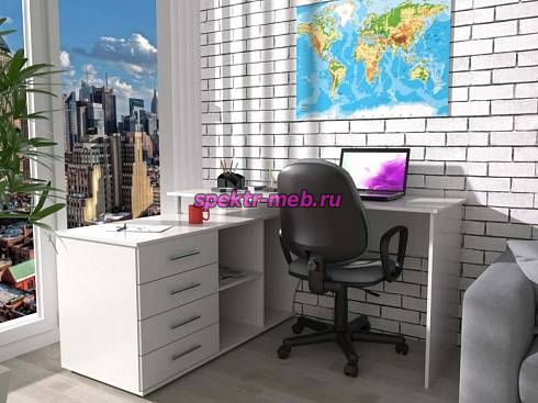 Письменный угловой стол с ящиками КСТ-109Л