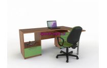 Стол угловой с тумбой Куба