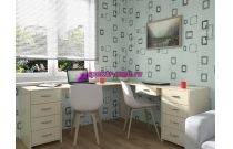 Угловой письменный стол для двоих Дублин 94