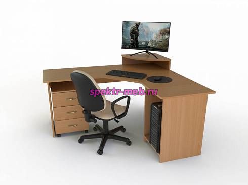 Стол угловой с тумбой Фанни