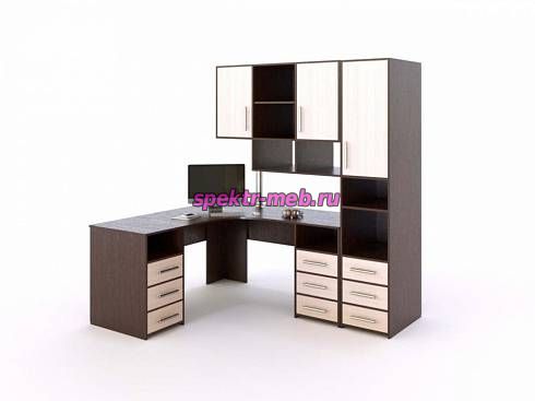 Стол угловой с пеналом Нора 01