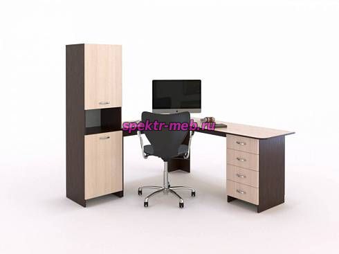 Стол угловой с пеналом Ума-2