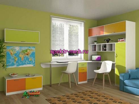 Угловой письменный стол для двоих Дублин 98