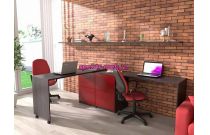 Угловой письменный стол для двоих Калифорния 8